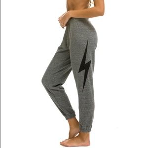 Aviator Nation BOLT Sweatpants, Heather Gray, S (WORN ONCE)